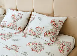 Комплект постільної білизни Ecotton двоспальний 180х215 см із фланелі теплий Butterfly білий (23798)
