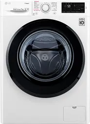 Пральна машина LG з фронтальним завантаженням F2J5HS9W, 7кг, 1200, A+++, Пар, глибина 45см, Дисплей, Інвертор, Білий (F2J5HS9W)