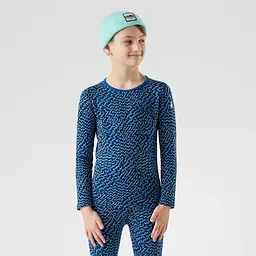 Кофта дитяча Smartwool Kids Classic Thermal Merino Base Layer Crew Boxed L Чорний - мініатюра 2