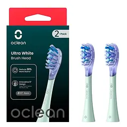 Насадки для зубної щітки Oclean Ultra White Brush Head for On SE Air X F1 2шт UW01 G02 Green - мініатюра 2