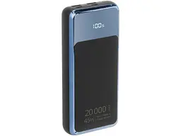 Зовнішній акумулятор (Power Bank) RIVACASE 20000mAh 45W Black (VA1075)