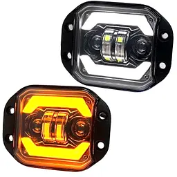 Bi-LED Фара додаткова 24W (9W x 4) 10-60V 125x90x55 мм з DRL Ближнє та Далеке світло 1 шт.
