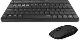 Комплект (клавіатура + миша) Rapoo 8000M wireless black (63920) [45023] - мініатюра 4