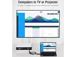 Адаптер Vention HDMI to VGA/3.5mm Black (AIDB0) - мініатюра 4