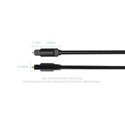 Кабель мультимедійний Optical Toslink 1.5m black Vention (BAEBG) - мініатюра 11