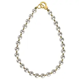 Перлинний нашийник з повідцем LOCKINK Pearl Collar & Leash Set - мініатюра 3