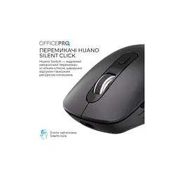 Мишка OfficePro M265B Wireless/Bluetooth Silent Click Black (M265B) - мініатюра 7