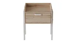 Модульна тумба Ferrum-decor Бетті 540x450x320 метал Білий ДСП Дуб Сан-Марино 16 мм (FRD-102991)