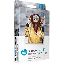 Фотопапір HP Sprocket Zink 2"x3" Глянцевий, самоклеючий, 50 листів