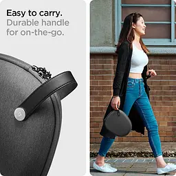 Чохол для навушників Spigen Klasden Designed Carrying Travel Case Pouch Bag для AirPods Max Charcoal Gray [AFA02996] [74502] - мініатюра 9