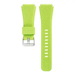 Ремінець для Samsung Galaxy Watch 4 40mm - зелений ширина кріплення 20мм розмір L силікон Watchbands Gear (WB00S4GEAR6W440) - мініатюра 2