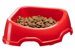 Миска для собак та котів Ferplast Party 20 пластикова кутова червона 24x21x7 см 500 мл 71120099 - мініатюра 2