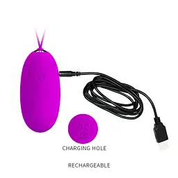 Віброяйце Pretty Love Joyce Vibrating Egg Purple - мініатюра 7