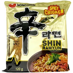 Суп Шин Рамьон зі смаком гострої курки Nongshim 120г