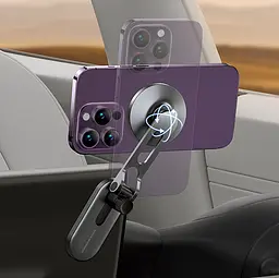 Магнітний MagSafe автотримач Baseus Designed For Tesla Car (C40151300S11) - мініатюра 4