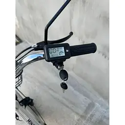Електровелосипед Minako U18" 600W 60V 26Ah + сидіння/багажник сірий - мініатюра 12