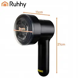 Машинка для видалення ковтунців Ruhhy 25559, акумуляторна, LCD-дисплей, 3 швидкості, USB Type-C, 5 Вт - мініатюра 7