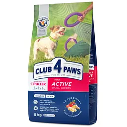 Сухой корм для взрослых активных собак малых пород Club 4 Paws Premium Active 5 кг5 кг