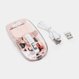 Бездротова мишка прозора комп'ютерна блютуз миша Wireless Mouse M133 - мініатюра 6