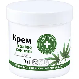 Крем для обличчя та тіла Домашний Доктор з маслом конопель 250 мл