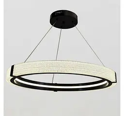 Світлодіодна люстра підвісна Artlight MB240118/60BK з чорним кільцем, 66W - мініатюра 3