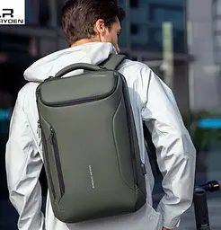 Рюкзак міський Mark Ryden 9031YSJ 28л для ноутбука до 17.3" і USB-портом Green (17583) - мініатюра 3