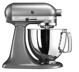 Кухонна машина KitchenAid Artisan 4,8 л 5KSM125ECU з відкидним блоком сріблястий - мініатюра 1