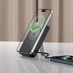 УМБ Acefast Magnetic Wireless 10000mAh 22.5W PD,QC 3.0 USB-C In/Out, QI 15W M24 Metal Gray - мініатюра 7