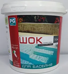 Шок-хлор для басейну PG-31.1 1 кг таблетки 7 г гіпохлорит кальцію для дезінфекції води