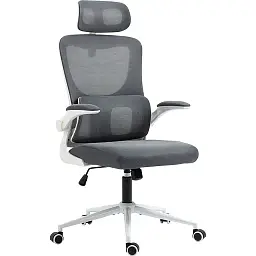 Офісне ергономічне крісло GT Racer X-5728 White/Gray