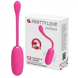 Віброяйце Pretty Love Julius Vibrating Egg Pink, 3,3 см рожеве