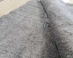 Турецький бамбуковий махровий рушник Zeron 70х140 Bamboo Grey - мініатюра 5