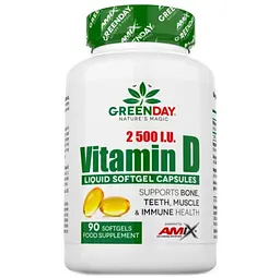 Софт гель Amix GreenDay Vitamin D3 2500I.U. 90 софт гель