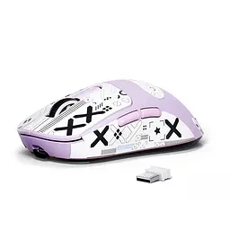 Ігрова мишка ATTACK SHARK X3 / Три режими підключення / Сенсор PAW3395 / 49 г / Lavender - мініатюра 2