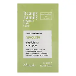 Шампунь для еластичності кучерявого і хвилястого волосся Nook BEAUTY FAMILY MYCURLY 10 мл