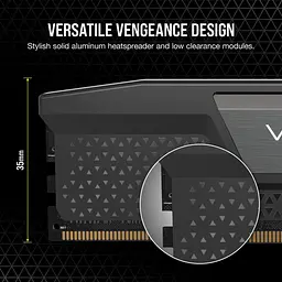Модуль пам'яті Corsair DDR5 32GB (2x16) Vengeance 6400Mhz EXPO/XMP Grey (CMK32GX5M2B6400Z36) - мініатюра 6