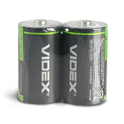 Батарейка лужна Videx LR20/D 2шт SHRINK VIDEX (22529-000) - мініатюра 2