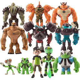 Набір Дитячих Ігрових Фігурок Бен Тен (Ben 10) і 10 Інопланетян, 11 шт
