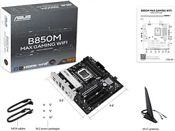 Материнская плата Asus B850M MAX GAMING WIFI (90MB1LL0-M0EAY0) - миниатюра 4