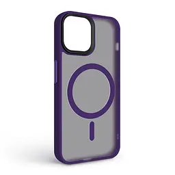 Чехол для Apple iPhone 11, Uniq MagCase, фиолетовый, противоударный, панель-накладка с MagSafe, ударопрочный TPU+PC, с магнитом MagSafe, поддержка полноценной беспроводной зарядки, ArmorStandart (ARM75319) - мініатюра 2