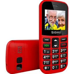 Мобільний телефон Sigma mobile Comfort 50 Easy Red (4827798585221) UA-UCRF [131384] - мініатюра 5
