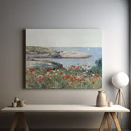 Інтер'єрна картина Маки на острові Шолз, Чайлд Хассам, Childe Hassam, Poppies, репродукція картини, 48×60 см (id7018) - мініатюра 3