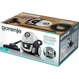 Пилосос Gorenje VCEA 11 CXW II CJ151 чорно-білий (685644) - мініатюра 5