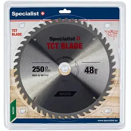 Диск відрізний Specialist+ по дереву 255x48Tx32 мм (51/1-2504832)