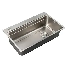 Кухонна мийка з нержавіючої сталі Mixxus MS6846-SET-01 Micro Decor Ss Color MI8389, Нержавіюча сталь