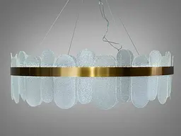 LED-люстра під латунь Diasha 803/800SGD золото, кришталева, 165 Вт, 80 см, 16-25m2 - мініатюра 4