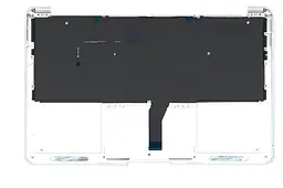 Клавіатура для ноутбука Apple MacBook Air 2013+ (A1465) Black, (Silver TopCase), RU (горизонтальний ентер)