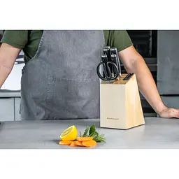 Набір ножів з підставкою KitchenAid Coreline з точилом 5 предметів (KO5PSTSNOBG) - мініатюра 16