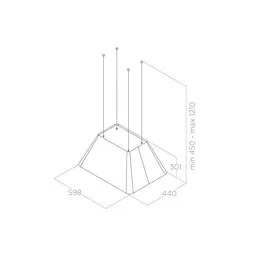 Витяжка Elica IKONA LIGHT BL MAT/F/60 - мініатюра 3
