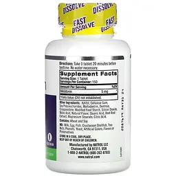 Мелатонін Natrol Fast Dissolve Extra Strength швидкорозчинний зі смаком полуниці 5 мг 150 таблеток (NTL07144) - мініатюра 2